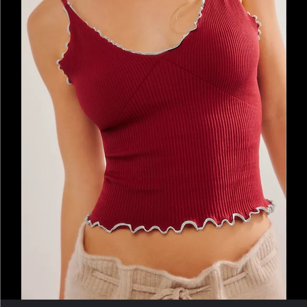 NWT Free People Meg Seamless Crop & Easy to Love Tank - Picture 2 of 7